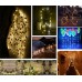 FixtureDisplays® LED String Lights 33 ft w/ 100 LEDs, Waterproof Decorative Copper Wire Lights for Bedroom, Patio, Parties - Warm White 16752